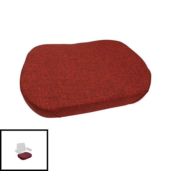 UT5417  Seat Bottom, Red Fabric on Steel