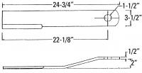 UCP0601    BUSH HOG Rotary Cutter Blade---Replaces 462 