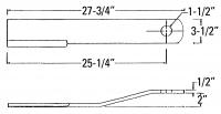 UCP0602    BUSH HOG Rotary Cutter Blade---Replaces 463