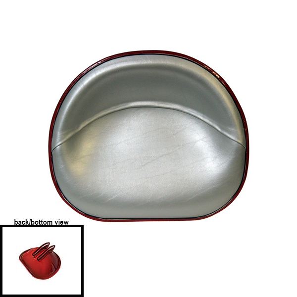 UT5387  Pan Seat, Silver & Red - 49498DD