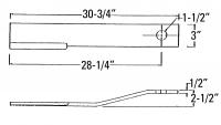 UCP0624    BUSH HOG Rotary Cutter Blade---Replaces 67327