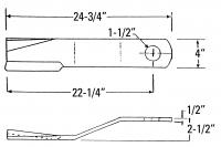 UCP0606    BUSH HOG Rotary Cutter Blade---Replaces 7555