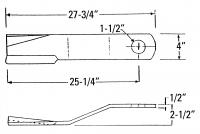 UCP0607    BUSH HOG Rotary Cutter Blade---Replaces 7556