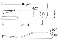 UCP0608    BUSH HOG Rotary Cutter Blade---Replaces 7557