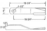 UCP0605    BUSH HOG Rotary Cutter Blade---Replaces 7829