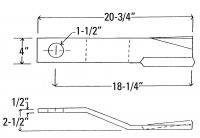 UCP0617    BUSH HOG Rotary Cutter Blade---Replaces 78496