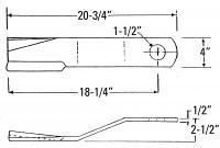 UCP0615    BUSH HOG Rotary Cutter Blade---Replaces 86664