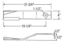 UCP0619    BUSH HOG Rotary Cutter Blade---Replaces 91197BH