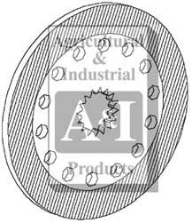 UT3053   Brake Friction Disc---Replaces A190067