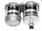 UF30530  Dual fuel filter assembly; Diesel Tractors 1965 and later