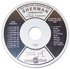 UF03051    Steering Wheel Plate for Sherman Transmission---Replaces FDS163