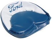 UF82824   Blue and White Seat Cushion with Blue Ford Logo