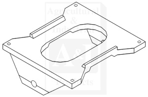 UJD00610     Front End Pivot Plate--Replaces  AR69836