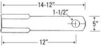 UCP2803    Terrain King Rotary Cutter Blade---Replaces 02726900 