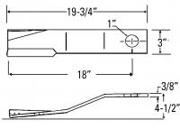 UCP2807    Servis-Rhino Rotary Cutter Blade---Replaces 073-1350-000