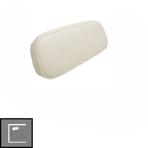 UA91427   Upper Back Seat Cushion, White on Wood