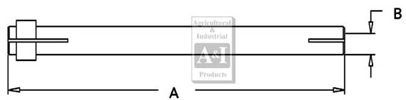 UM01792     Tie Rod Tube---Replaces 1048271M91