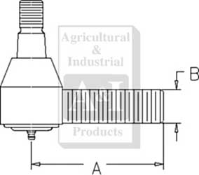 UW00203      Tie Rod End---Replaces 107291AS, KS1160