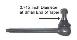 UM00554     Power Steering Cylinder Rod---Replaces 3443036M91