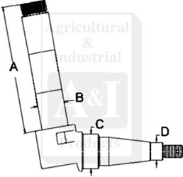 UT0095           Spindle(LH) or (RH)---Replaces 1259519C2