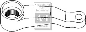 UT0120    Steering Spindle Arm(LH)---Replaces 1259526C2 