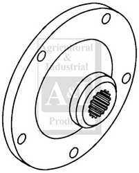 UW60152     PTO Drive Hub-17 Spline---Replaces 164103A