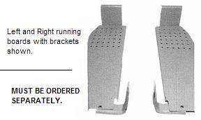 UM80604    Left Running Board with Brackets