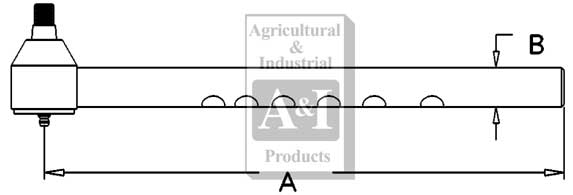 UM1851   LH Front Drag Link---Replaces 1860564M2