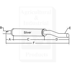 UM31322      Horizontal Muffler---Replaces MF-1