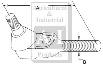 UM2207    Tie Rod End---Replaces 193821M1