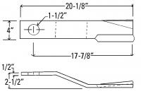 UCP2802    Terrain King Rotary Cutter Blade---Replaces 2886200 