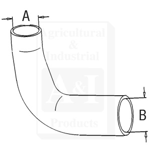 UM20790    Lower Radiator Hose--Replaces 3040296M92