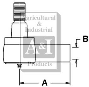 UT0205   Power Steering Cylinder End--Replaces 3146035R95