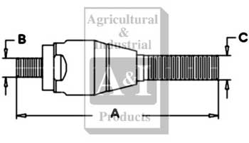 UM2309   Tie Rod End-4WD---Replaces 3426255M1