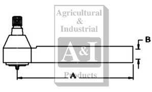 UM1855   Tie Rod with Tube---Replaces 3429173M1