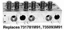 UM14880      New Cylinder Head With Valves For 3 Cyl A3.152 Diesel 