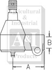 UT0204   Power Steering Cylinder End--Replaces 378817R91