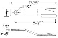 UCP2625    Schulte Rotary Cutter Blade---Replaces 401052