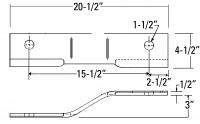 UCP0752    CALDWELL Rotary Cutter Blade---Replaces 4418