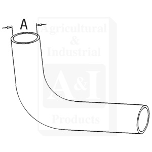 UM21011     Upper Radiator Hose--Replaces 505618M1