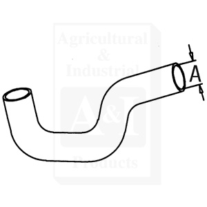 UM20626    Lower Radiator Hose--Replaces 506378M1