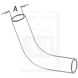 UM21230    Upper Radiator Hose--Replaces 509843M1