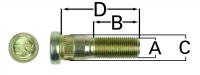 UF3666     Wheel Stud---Replaces C5NN1107F 