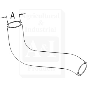 UM20620    Lower Radiator Hose--Replaces 515224M1