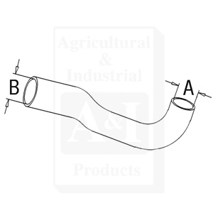 UM20640    Lower Radiator Hose--Replaces 520309M91