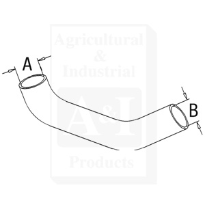 UM20760    Lower Radiator Hose--Replaces 520656M1