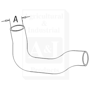 UM21090    Upper Radiator Hose--Replaces 522078M1