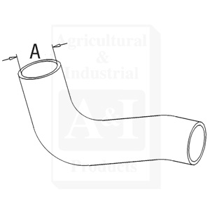 UM21130    Upper Radiator Hose--Replaces 532542M1