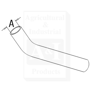 UM20680    Lower Radiator Hose--Replaces 544313M1