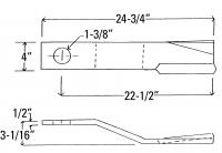 UCP2804    Servis-Rhino Rotary Cutter Blade---Replaces 65-201-RF